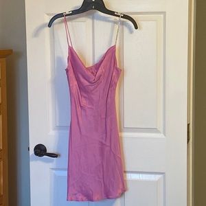 pink zara mini dress
